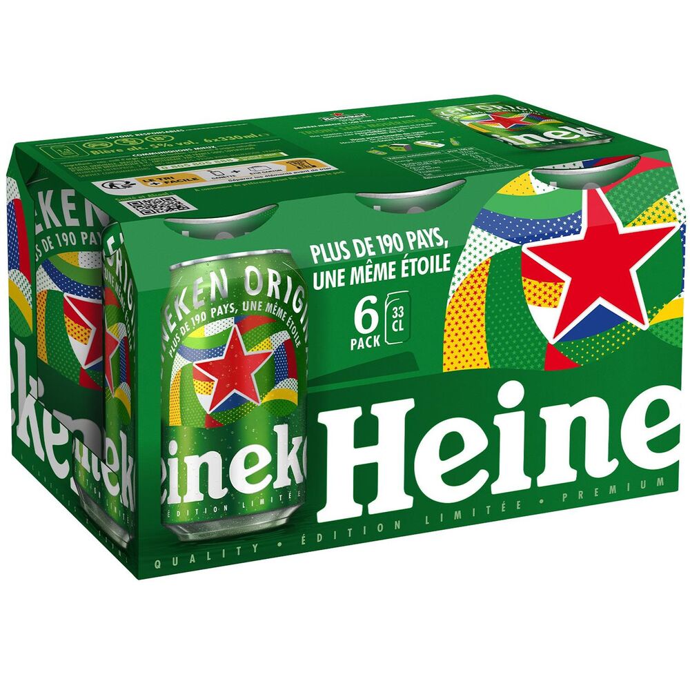 HEINEKEN Biere blonde 5° 6x33cl