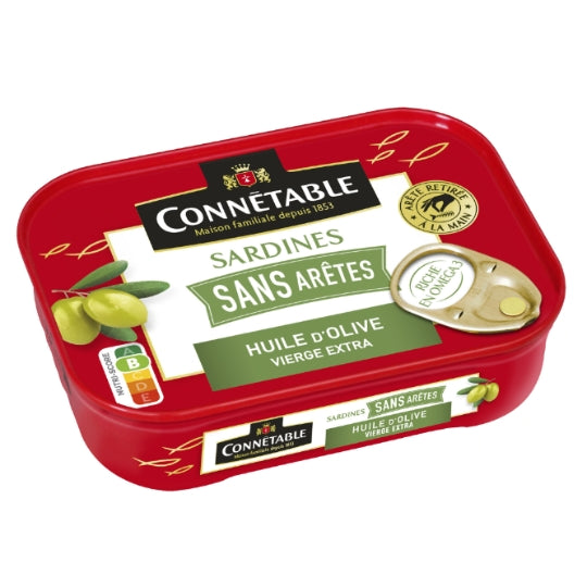 Connétable Sardines à l'huile d'olive vierge extra 140 g