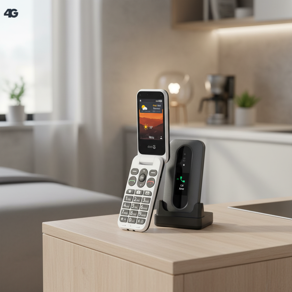 Doro Leva L30 Téléphone à clapet 4G pour seniors