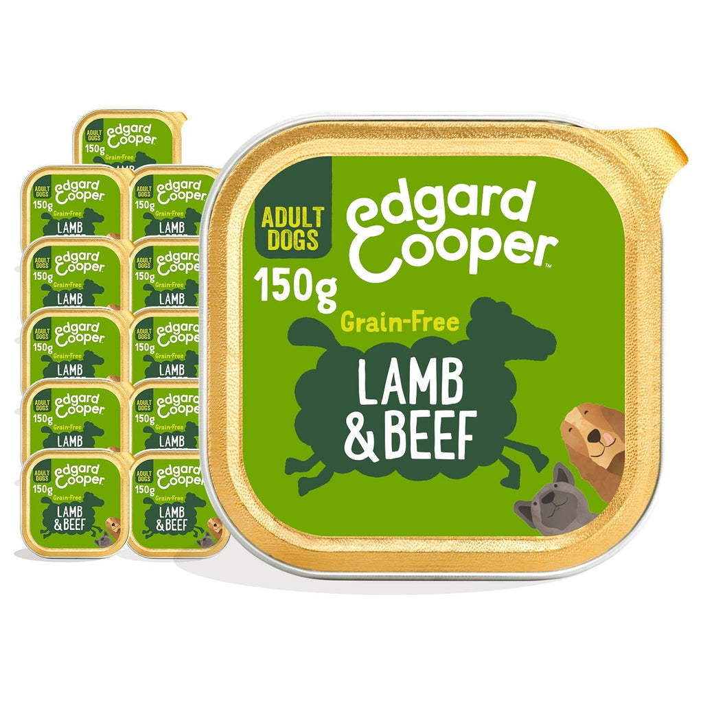 Edgard & Cooper Pâté Sans Céréales Agneau & Bœuf Pour Chiens Adultes 100 g