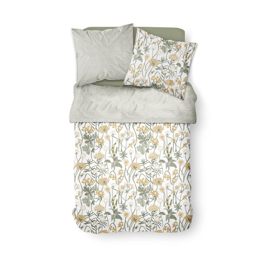 TODAY Ensemble de literie double, coton 57 fils, Sunshine 220 x 240 cm