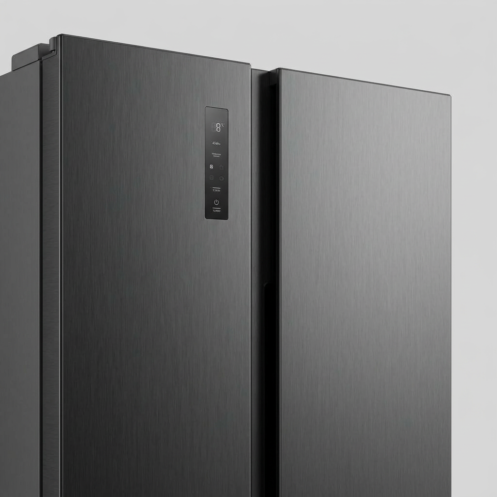 Hisense RS3P558NEFD 544 L Réfrigérateur-Congélateur Américain Side-by-Side – Total No Frost, Multi Air Flow, Distributeur d'Eau et de Glace, Noir