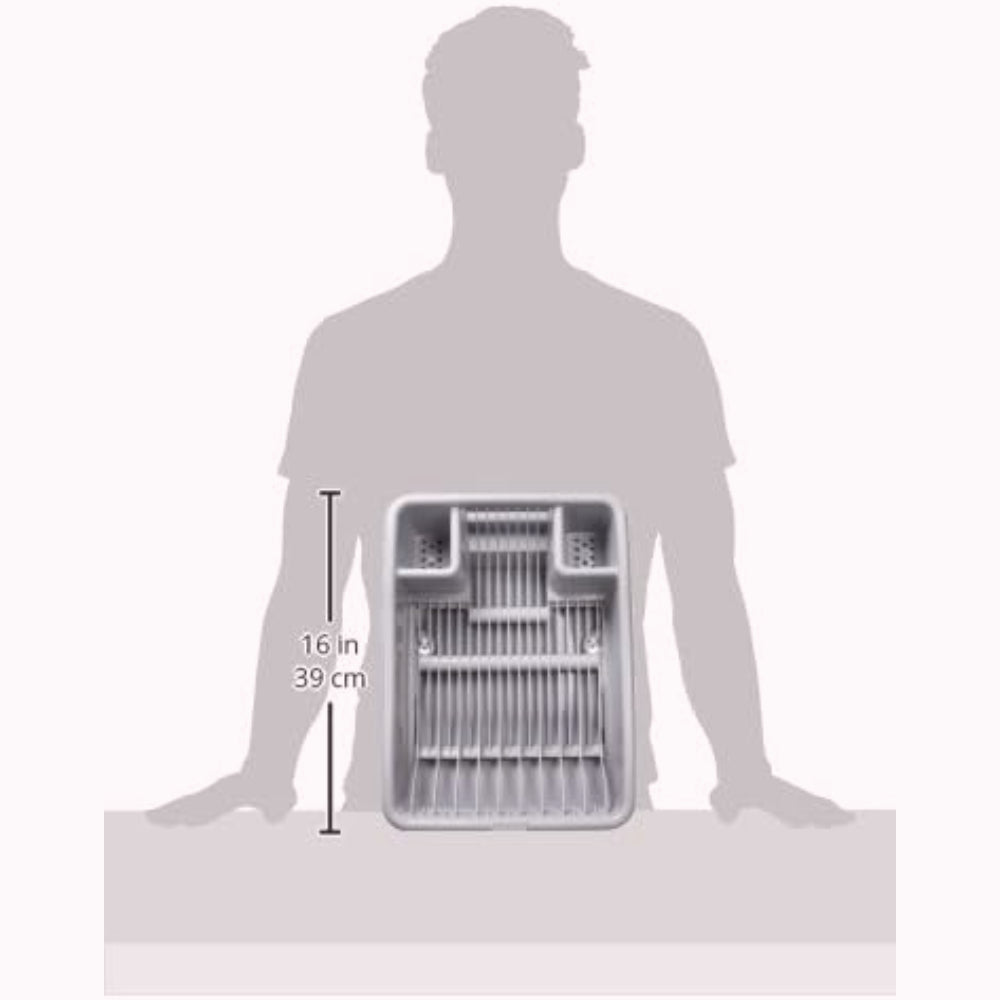 CURVER Egouttoir 18 assiettes avec plateau 29.0 x 10.5 x 39.0 cm