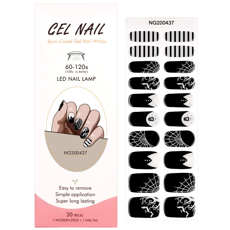MEOMAGIC-14-191 Autocollants gels pour ongles - 20 pièces
