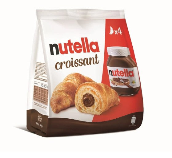NUTELLA Croissants fourrés Pâte à Tartiner aux Noisettes et Cacao x4 340g