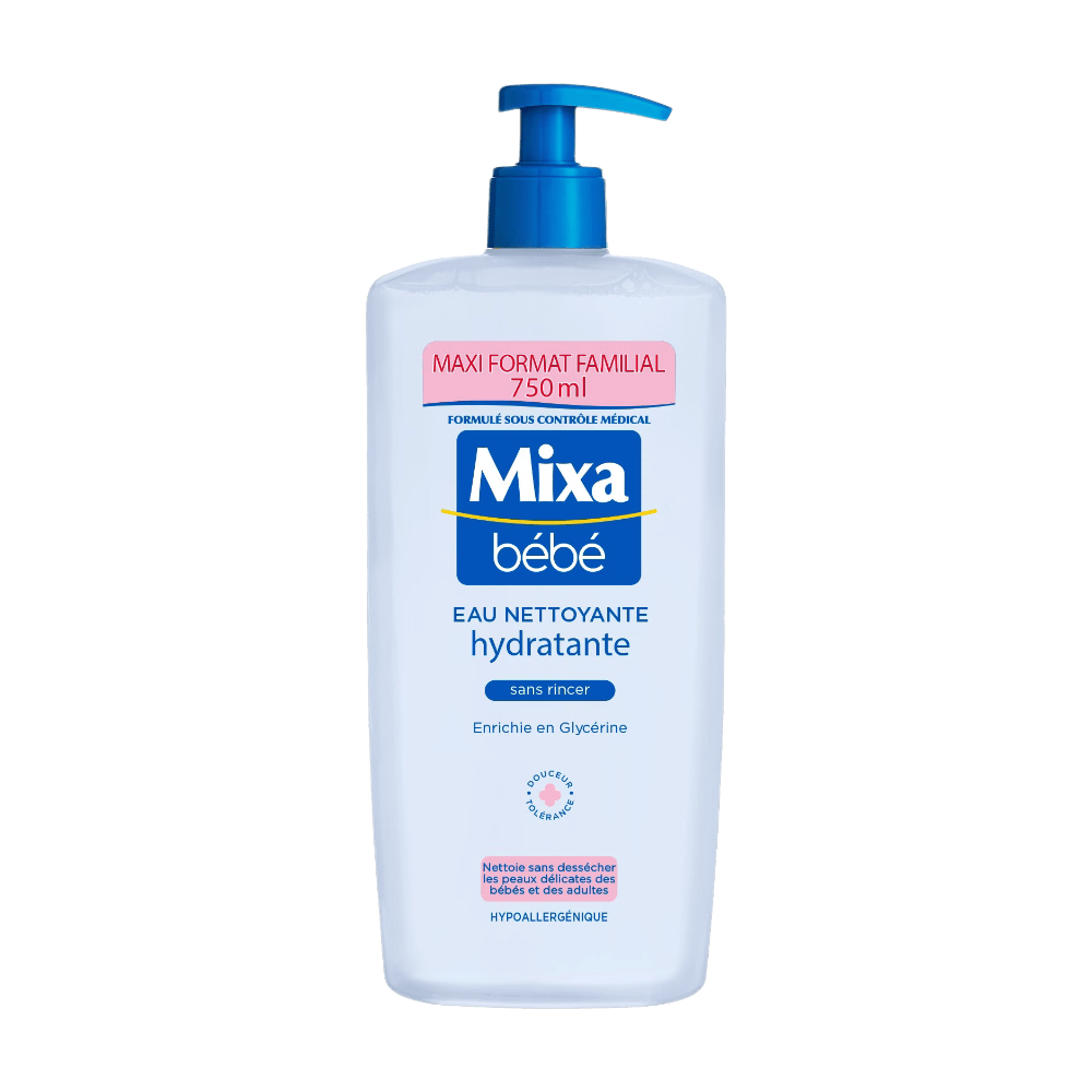 Mixa Bébé Eau nettoyante Hydratante 750ml
