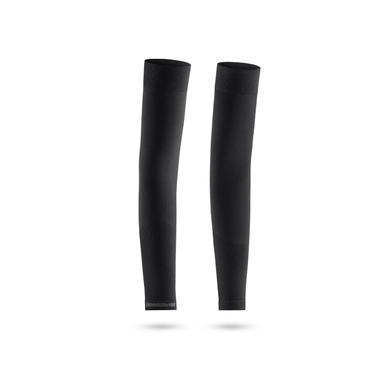 Beneunder manches de protection solaire haute élasticité été ES370 unisexe cyclisme sports de plein air trajet - noir crépusculaire - F (taille unique)