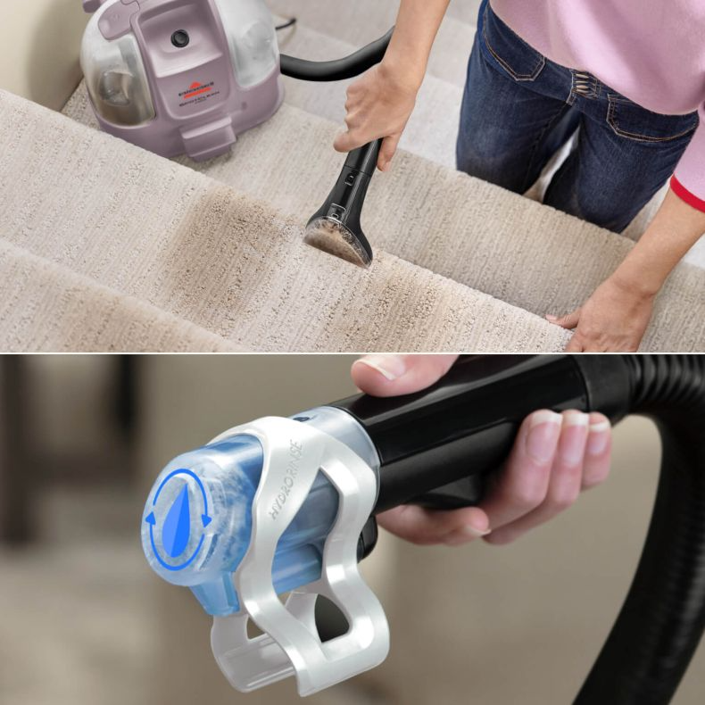 BISSELL Aspirateur Laveur Tissus Portable Spotclean Mini Violet