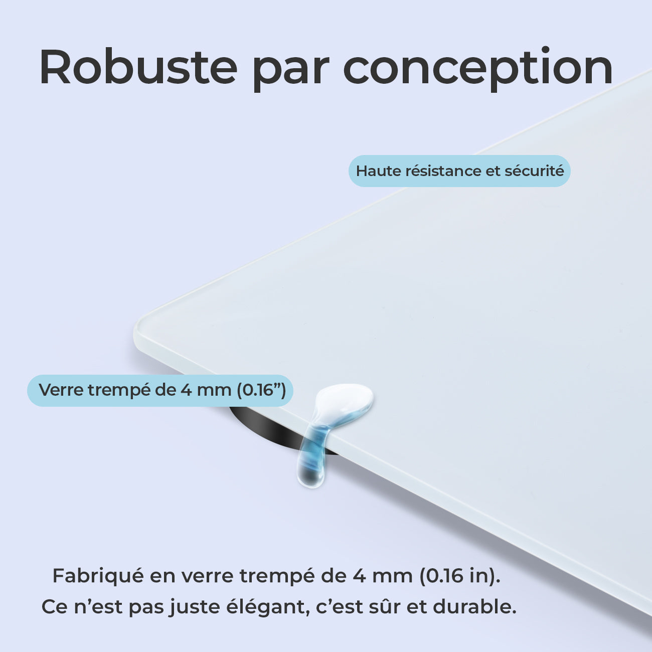 Sparoma AD-26 Pèse-personne électronique avec capacité de 180 kg, haute précision de 0,05 kg, verre trempé de 4 mm et écran LCD, blanc - Alimenté par 2 piles AAA (piles non incluses)