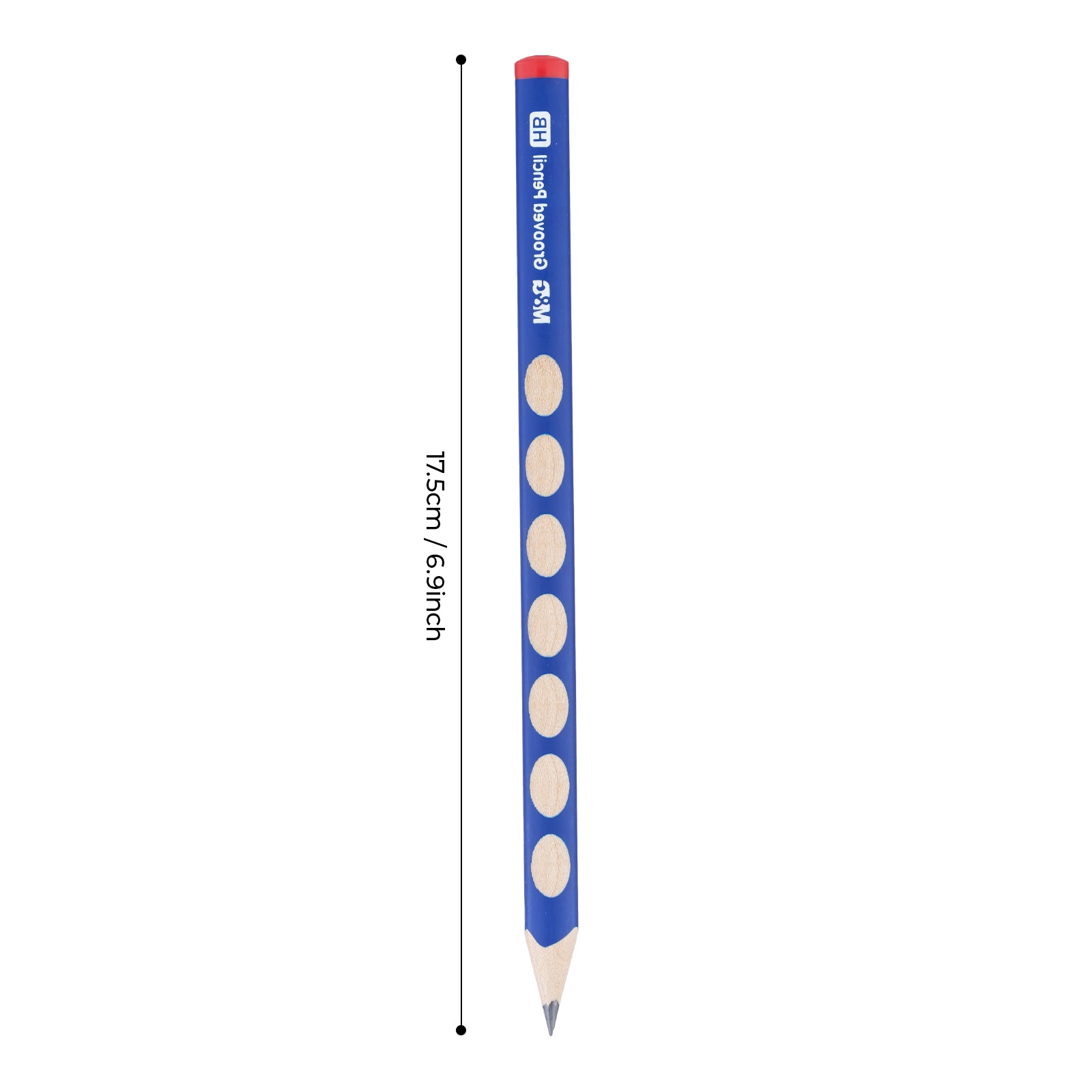 M&G Crayons HB pour enfants, lot de 12 crayons graphite en bois à prise triangulaire, crayons scolaires prétaillés pour écrire, dessiner et faire des croquis
