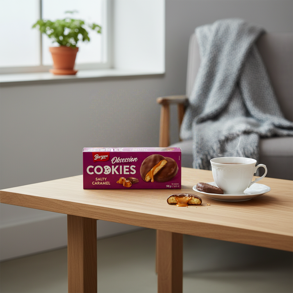 BERGEN Obsession Biscuits au caramel salé - 128 g