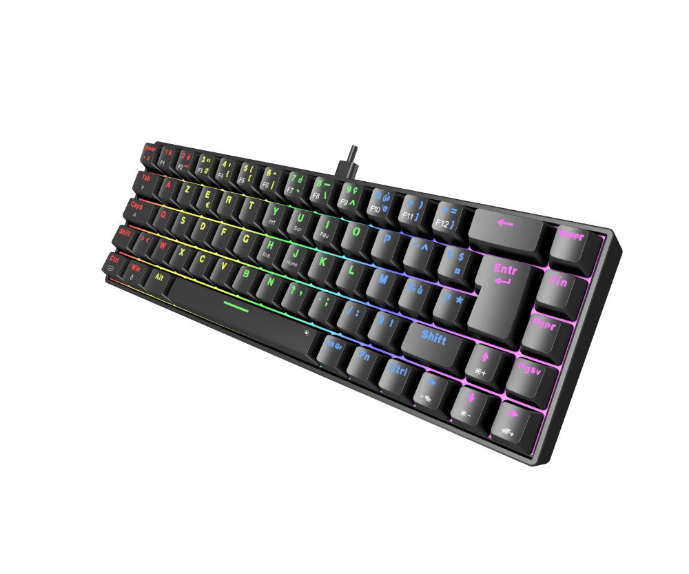 Akuma clavier gaming meka t01 mecanique 60% switch rouge