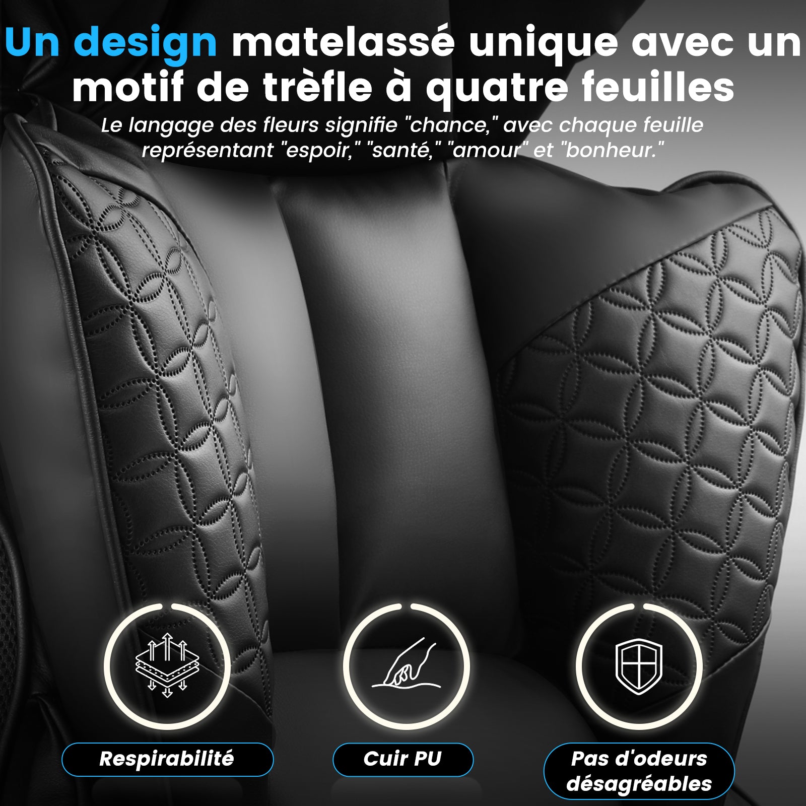 GTPlayer Chaise de bureau ergonomique pour grands gabarits, chaise de direction robuste avec repose-pieds, chaise pivotante inclinable à dossier haut en cuir PU, pour ordinateur et maison