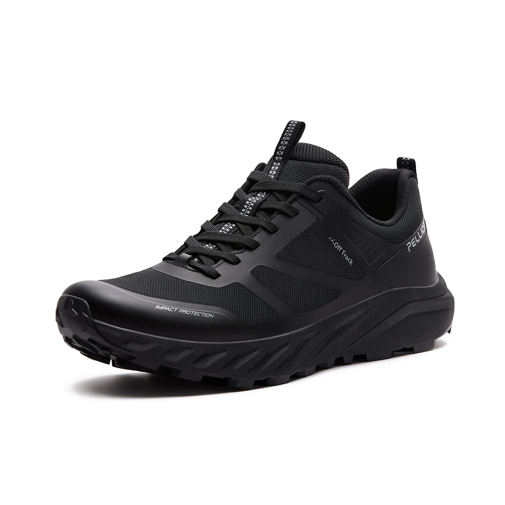 PELLIOT Chaussures de course unisexes – Respirantes et légères, Noir obsidienne (UE 42)
