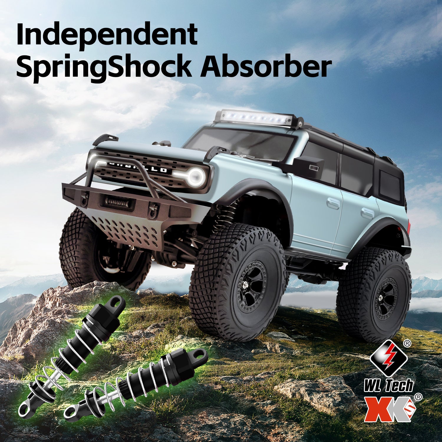 Voiture tout-terrain électrique 4x4 à l’échelle 1:18