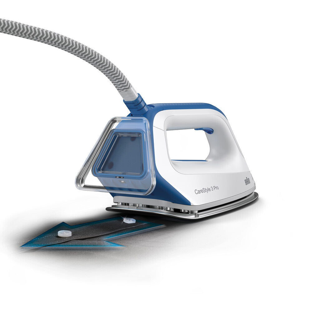 BRAUN CareStyle 3, Centrale Vapeur 2400W 2L, IS3157BL, Blanc/Bleu