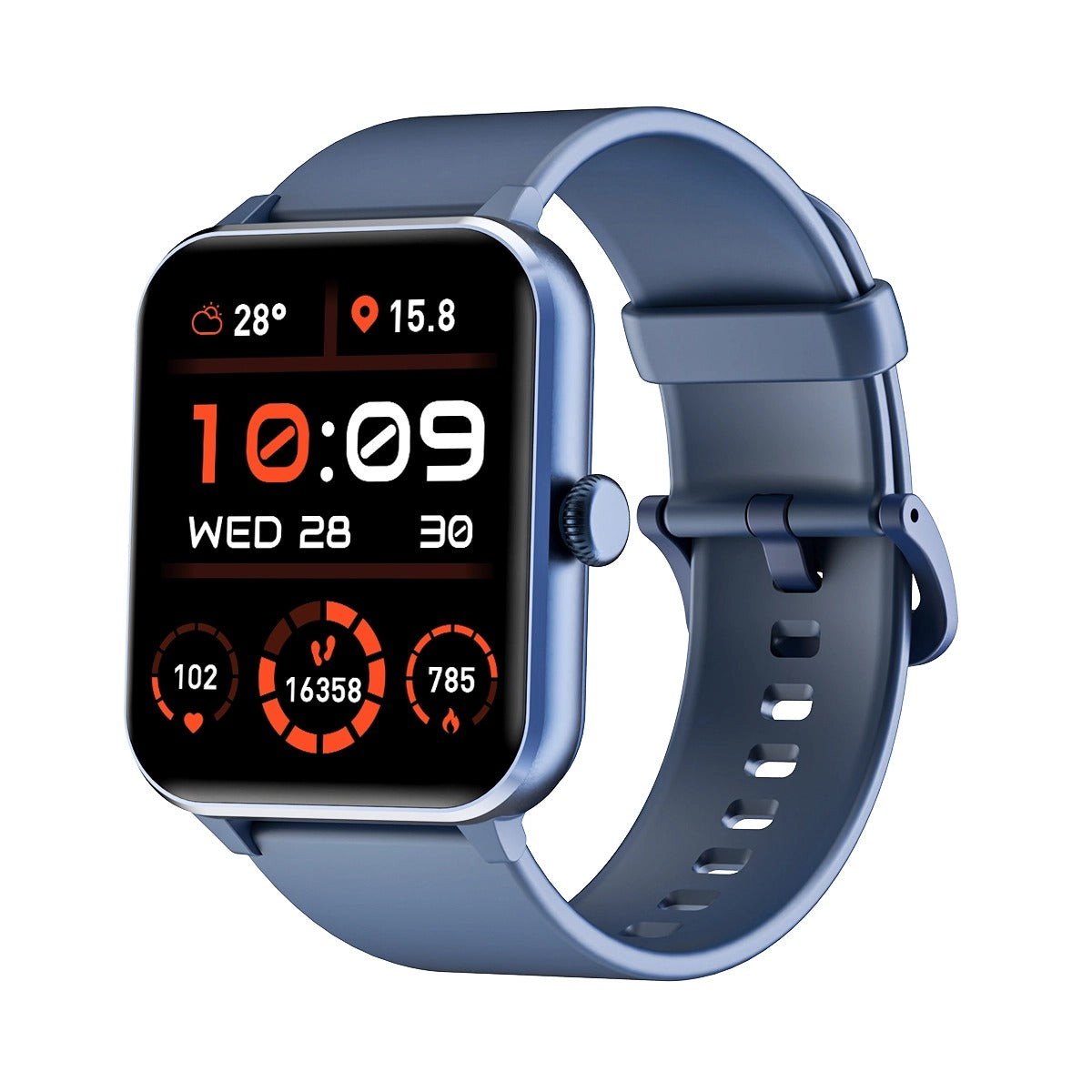 Blackview R50 Montre connectée écran de 1,85 pouces, autonomie de 25 jours, moniteur de fréquence cardiaque et de sommeil, appels Bluetooth, plus de 100 modes sportifs. Compatible Android/iOS