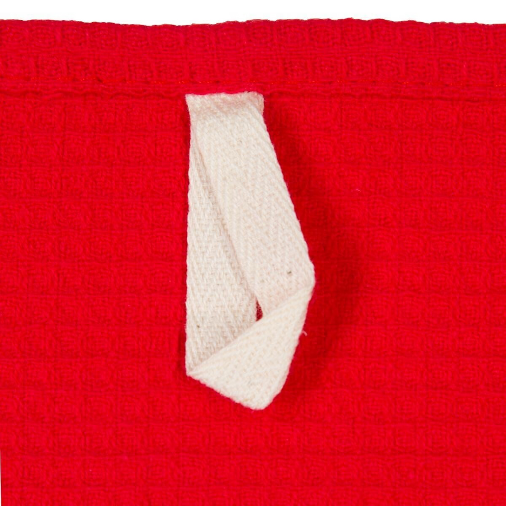 Atmosphera Maniques à damier rouge, Lot de 3, 45 x 70 cm