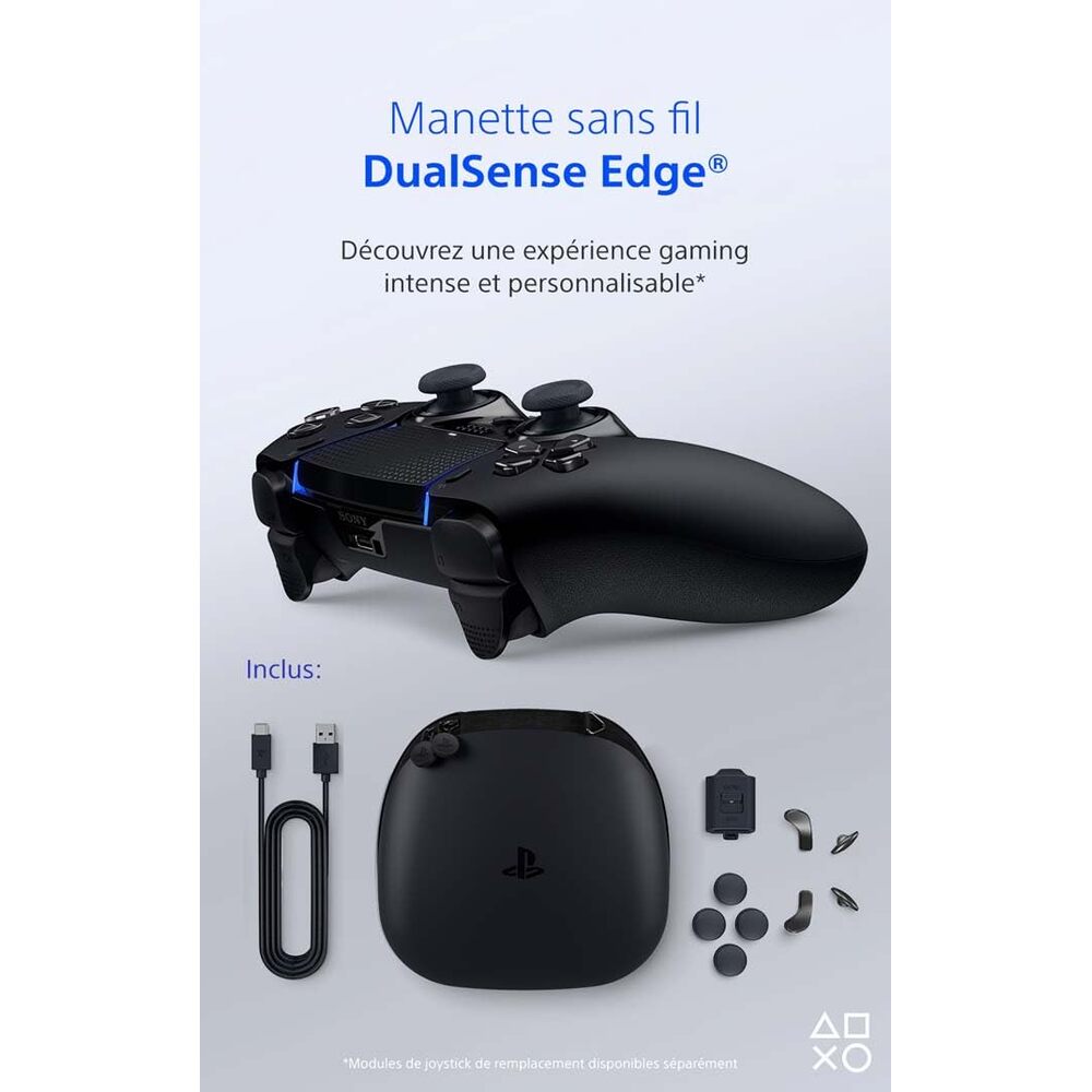 Sony Manette PS5 sans fil Dualsense Edge - Midnight Black