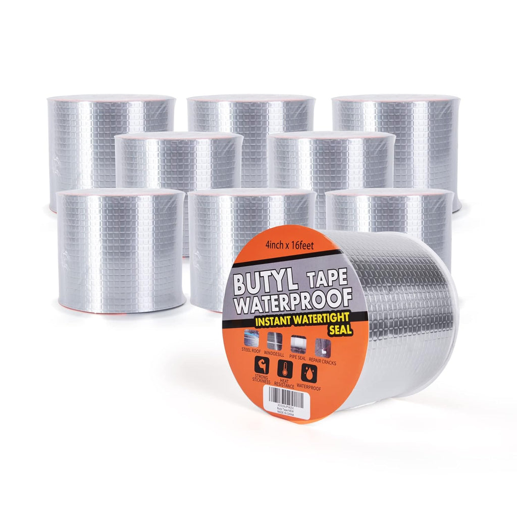TAPEBEAR Ruban d’étanchéité en butyle argent - 50 mm x 5 m