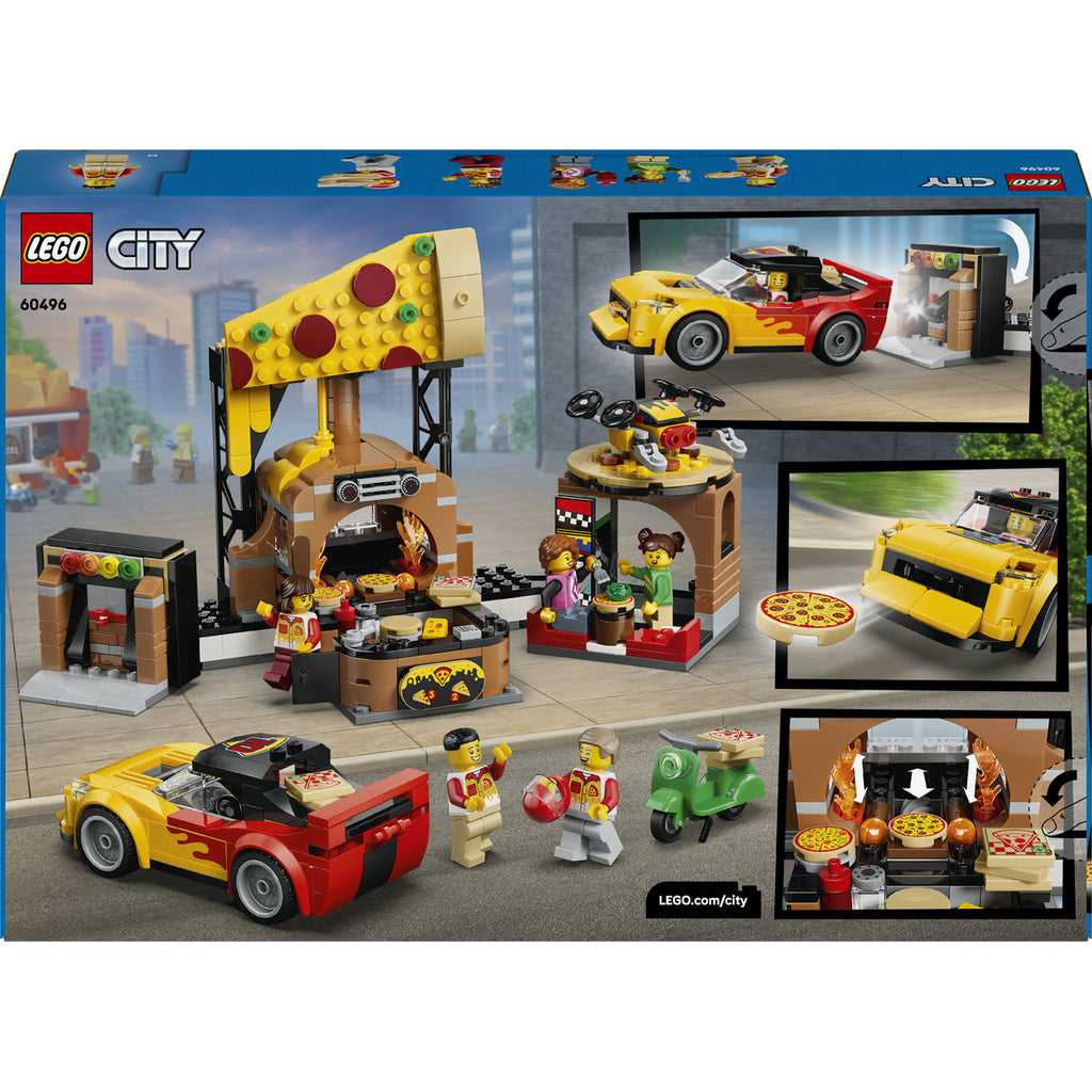 LEGO City 60496 La pizzeria et ses véhicules de livraison