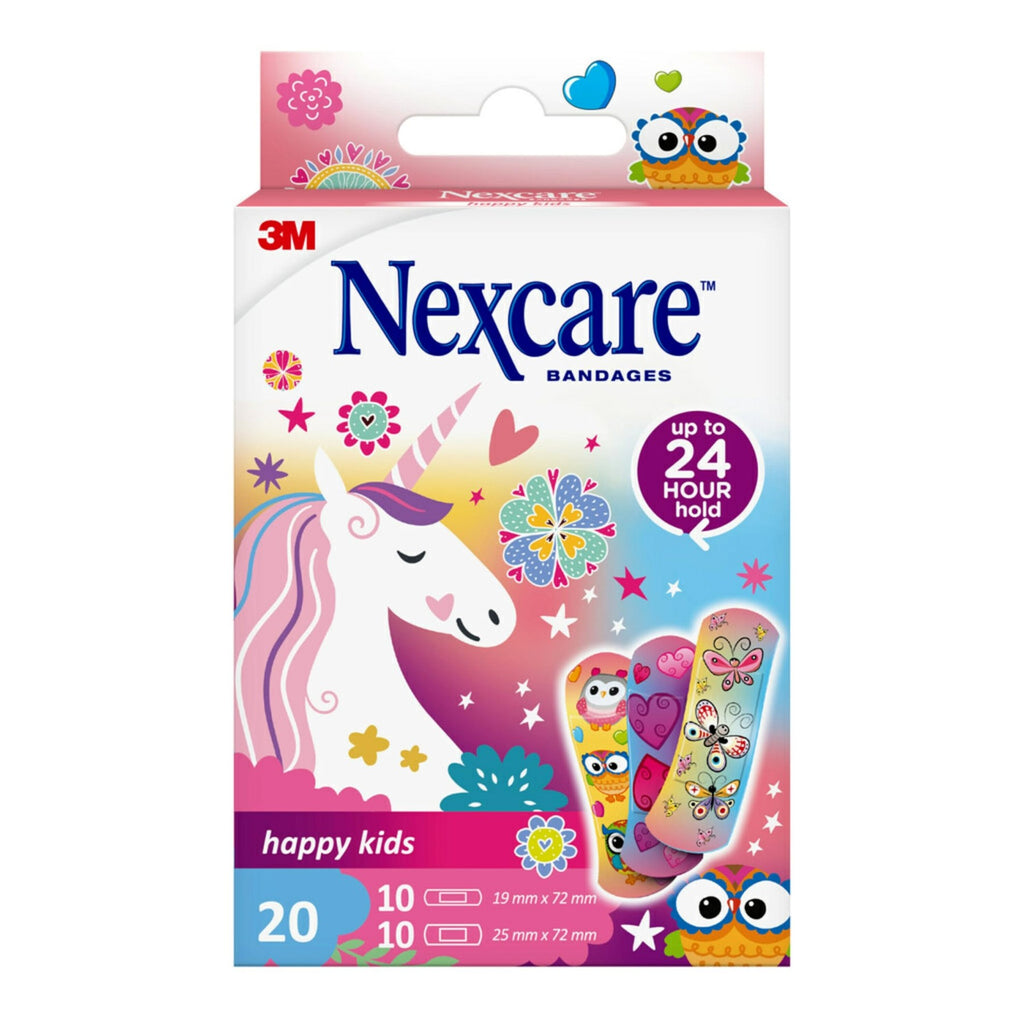 NEXCARE Happy Kids Magic Pansements Licorne Assortiment 20 Pièces