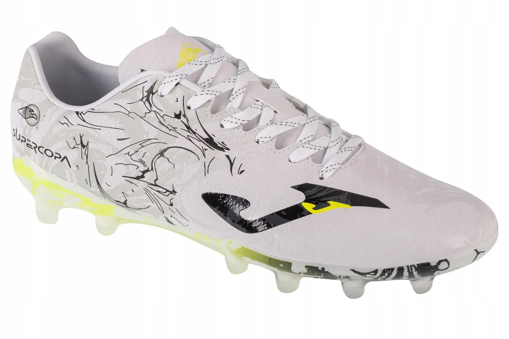 JOMA Chaussures de football Supercopa 24, terrain ferme (FG), blanc, pointure 42