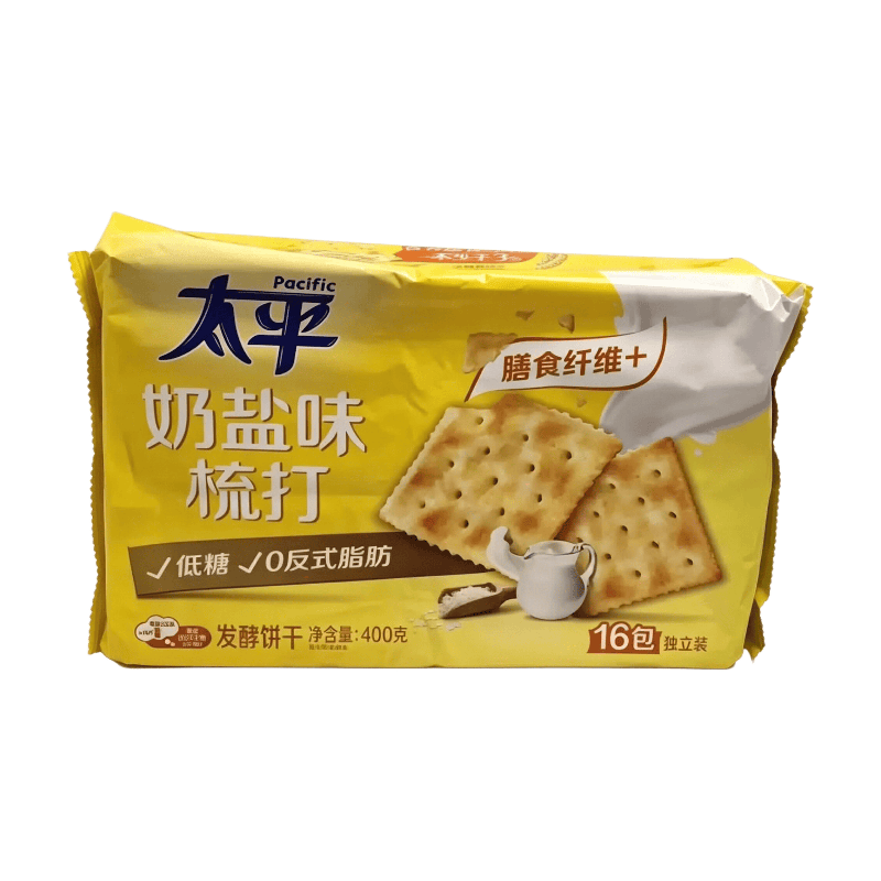 Pacific Biscuits saveur sel et lait, boîte familiale 400 g