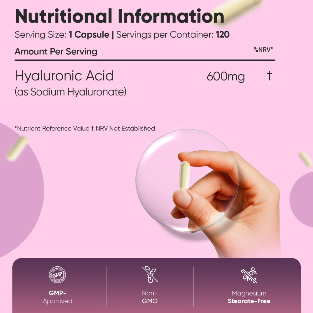 WeightWorld Acide hyaluronique 600 mg 120 gélules