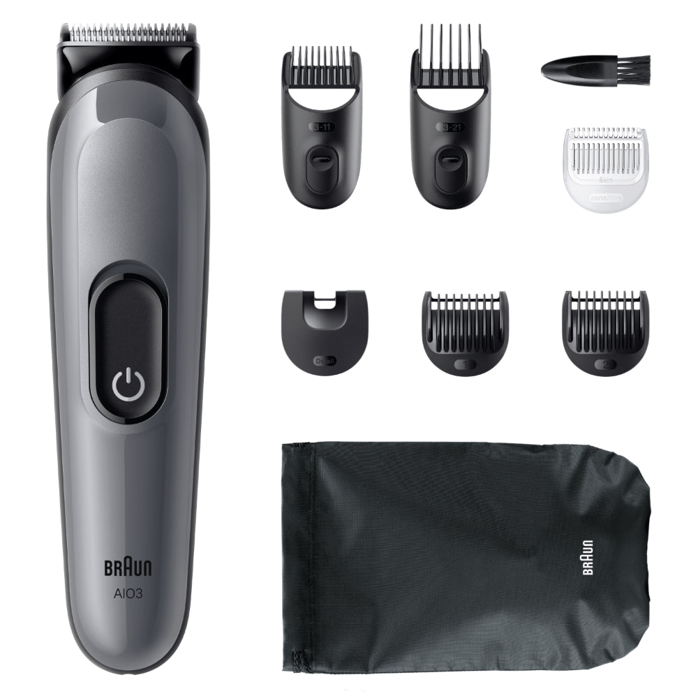 BRAUN MG Styler MGK3540 Tondeuse de finition polyvalente 5-en-1 avec lames auto-affûtantes