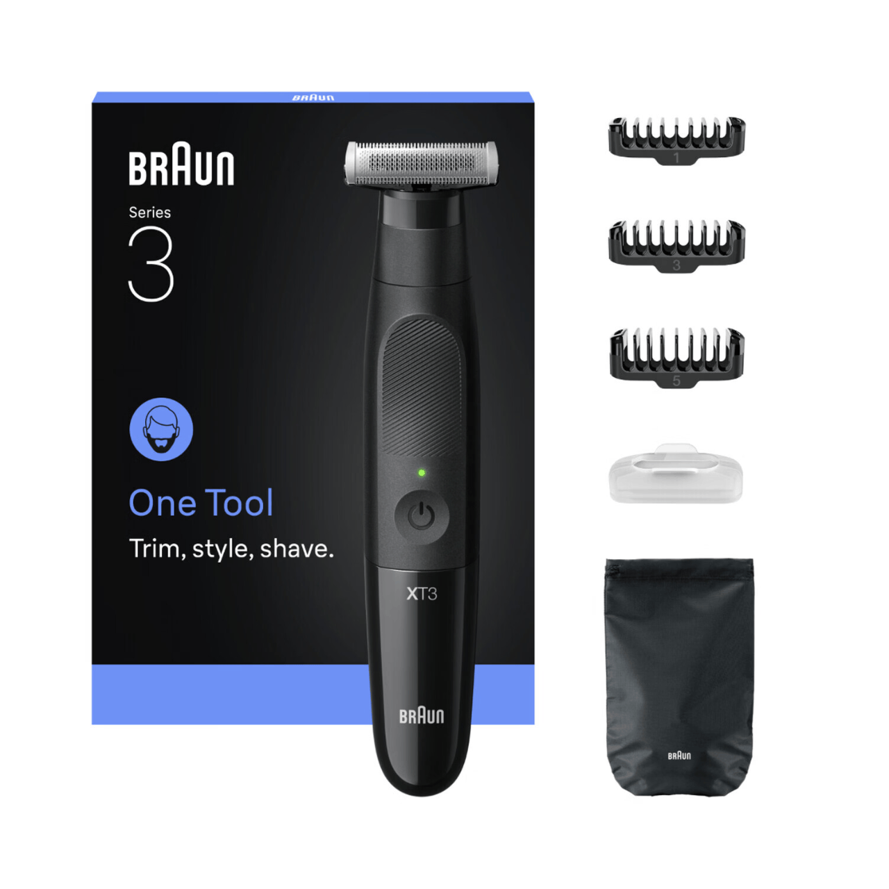 BRAUN HC Styler XT3100 Tondeuse de précision multi-usage - 20 réglages de longueur