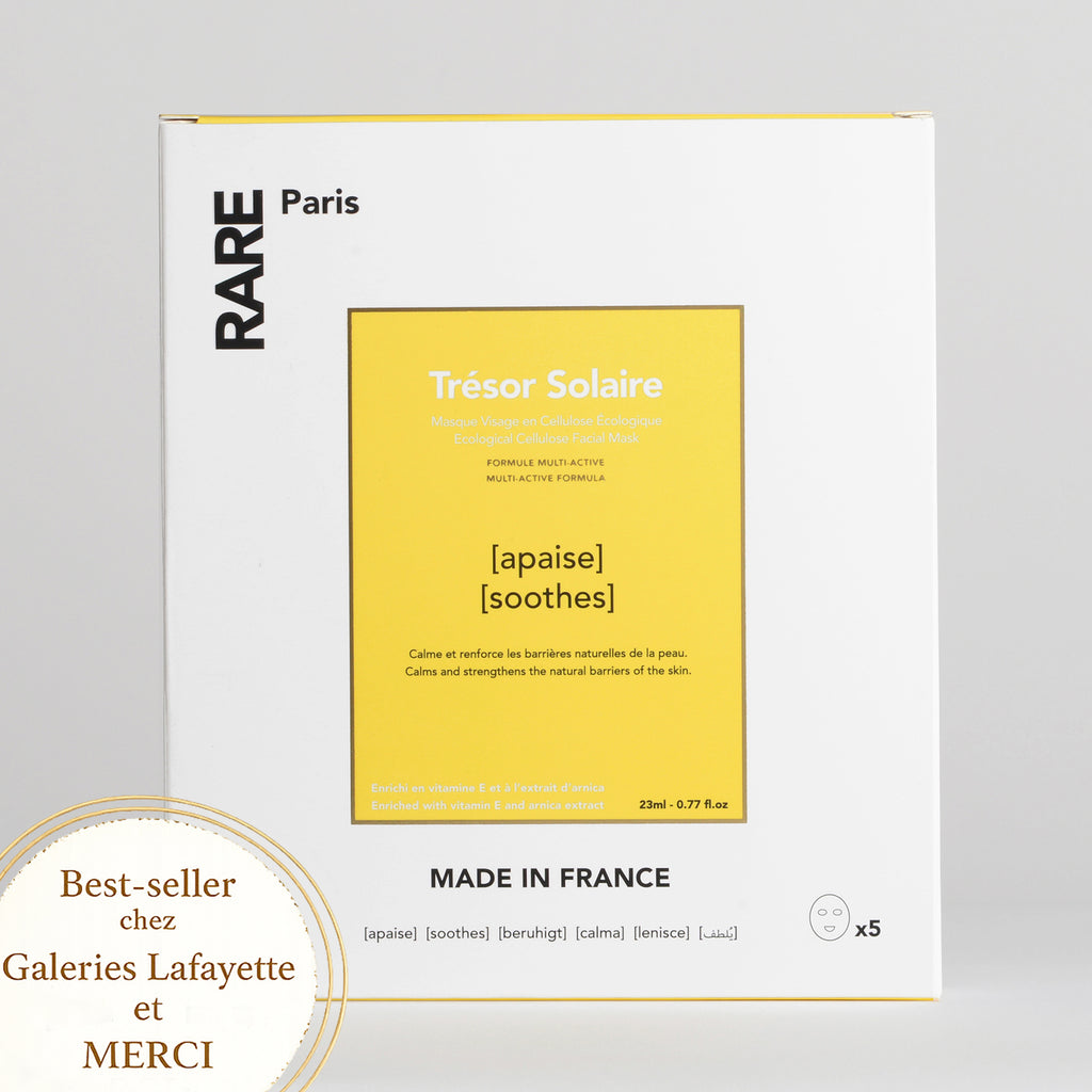 RARE Paris Trésor Solaire Boîte de Masques (5 Feuilles)