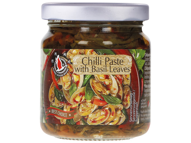 Pâte de piment aux feuilles de basilic 180 g