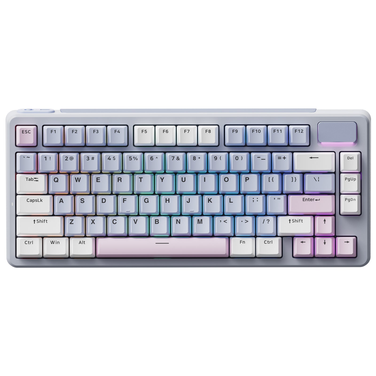 Rapoo Clavier mécanique 75 % tri-mode V700DIY, disposition QWERTY américaine, montage sur joint BP