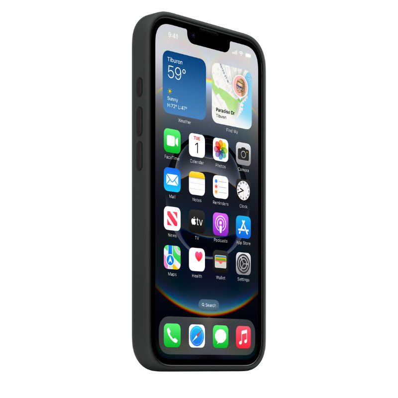 Apple coque en silicone pour iPhone 16e - noir