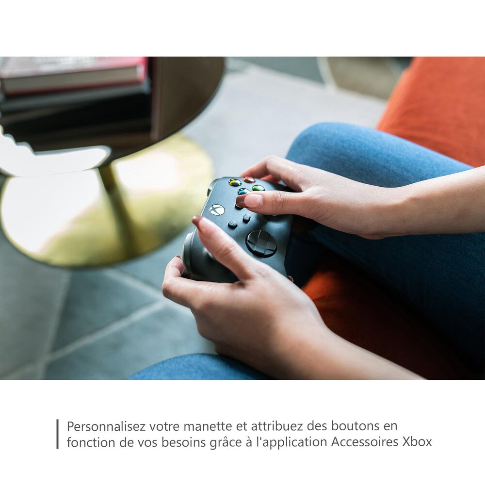 Manette sans fil Xbox pour PC avec câble USB-C - Noir