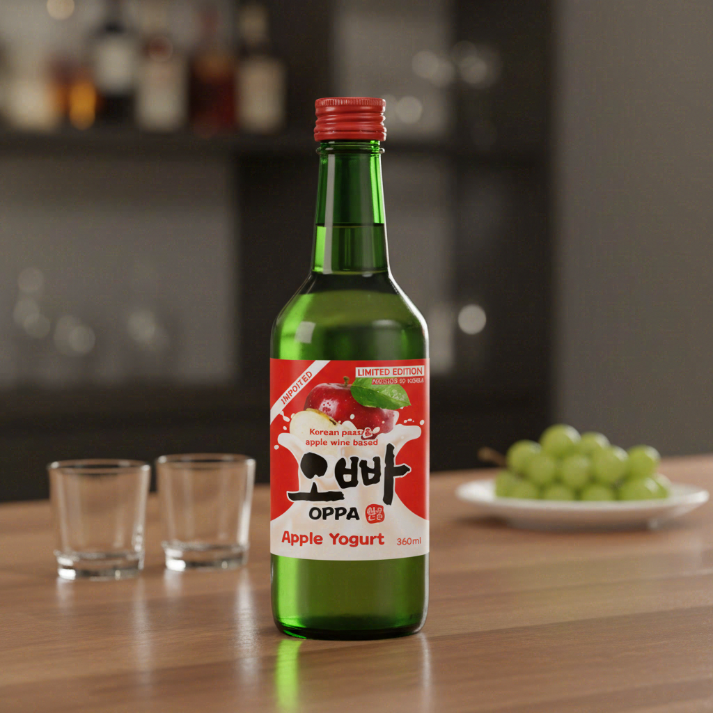OPPA Soju saveur yaourt à la pomme 12 % 20 x 360 ml