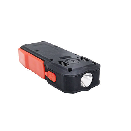 KYF Lampe torche LED multifonction rechargeable USB - Batterie externe smartphone - 300 lm & 140 lm - Fixation magnétique