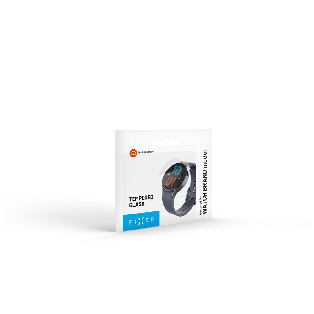FIXED Protection d’écran en verre trempé pour Samsung Galaxy Watch 7/8 40 mm