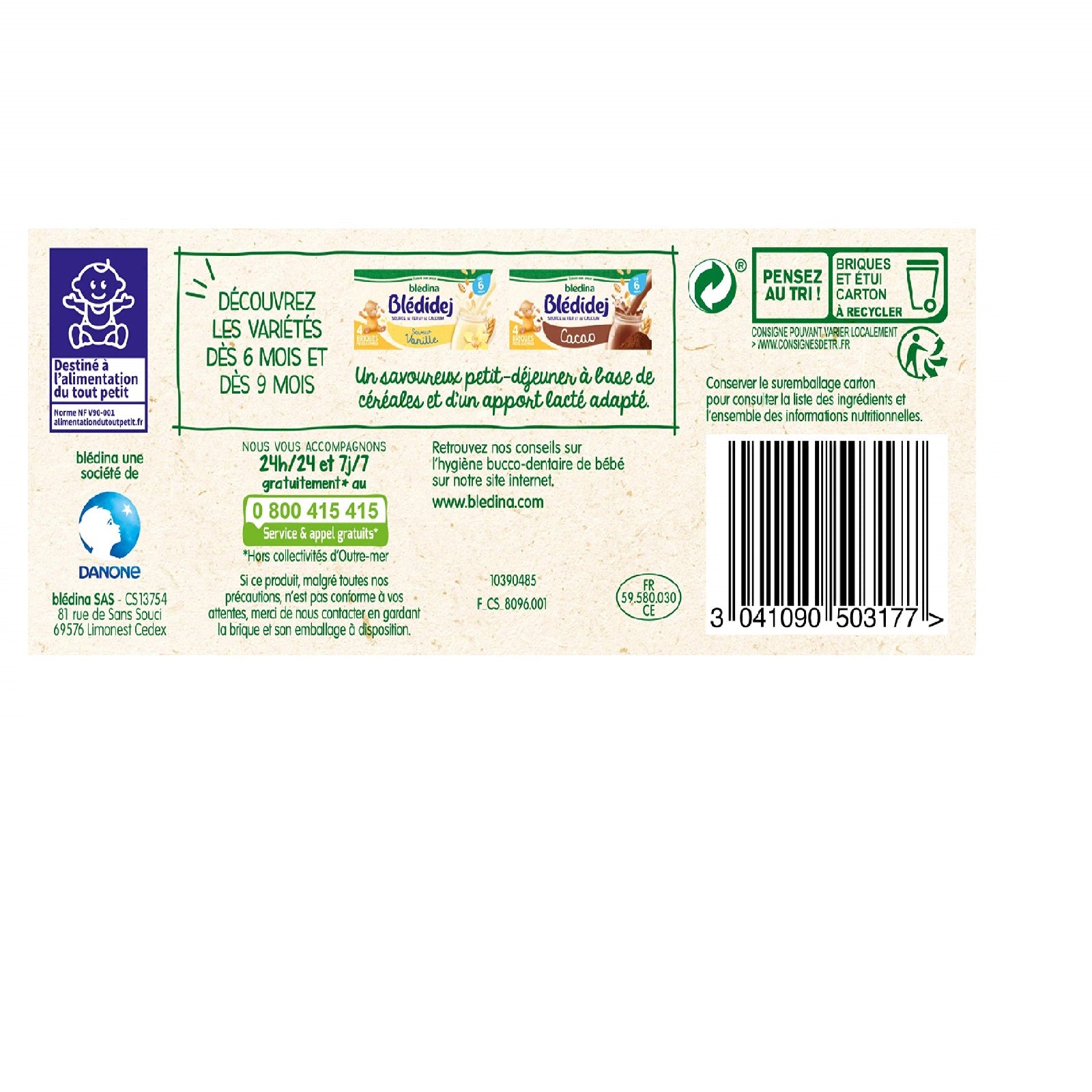 Bledidej brioch 12m 4x250ml