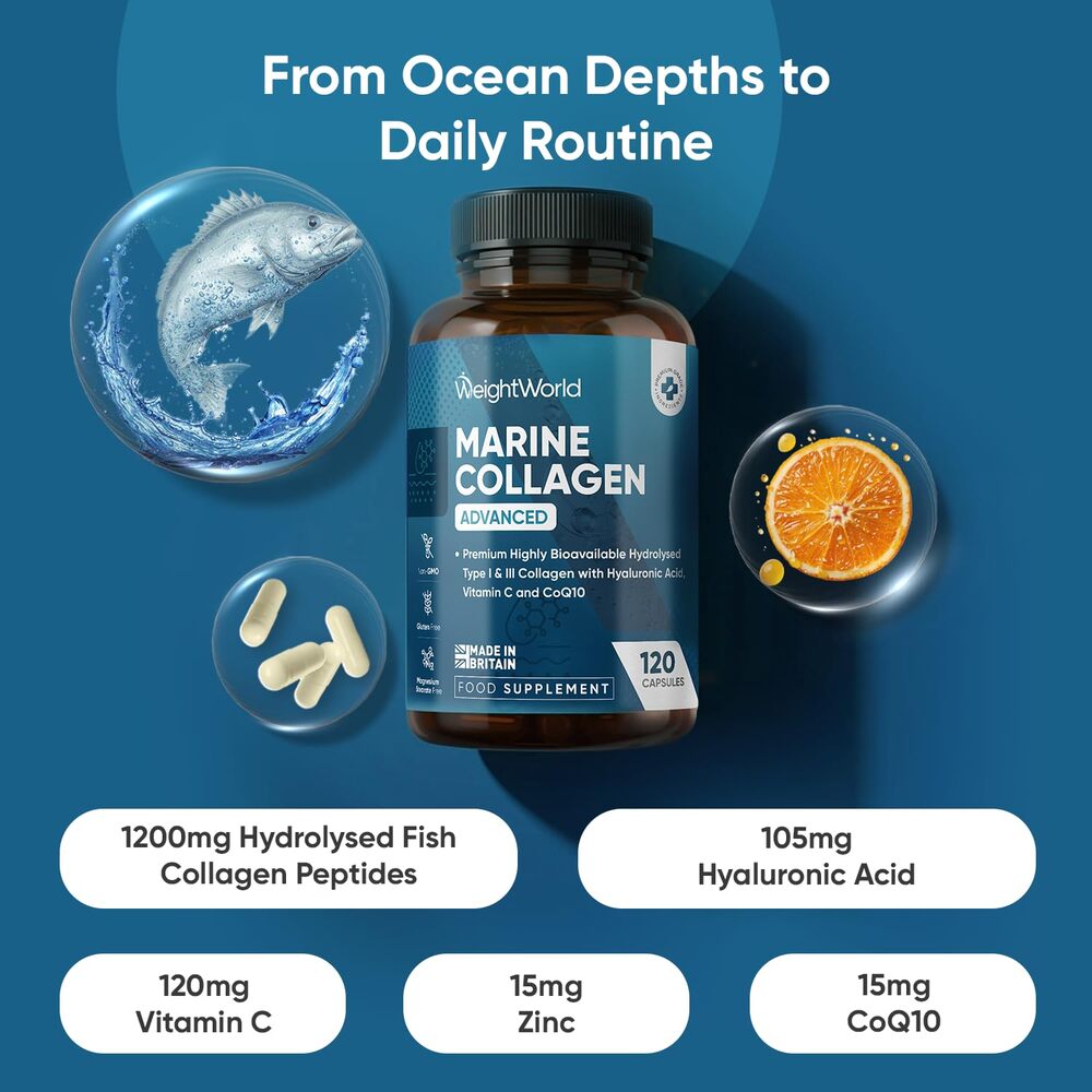WeightWorld Collagène marin avancé 120 gélules