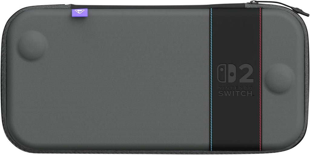 Turtle Beach Étui de transport fin Playtrek pour Switch 2 - Sous licence officielle Nintendo - Noir charbon