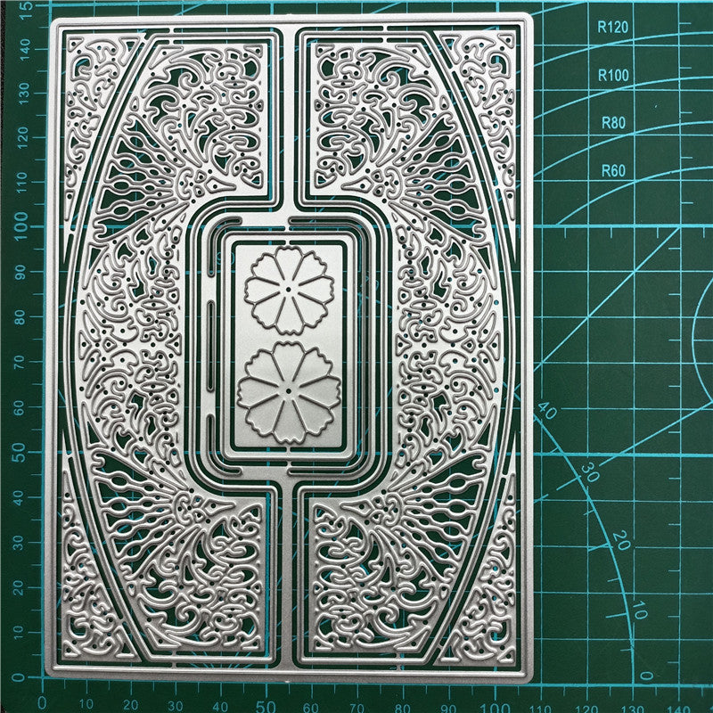 Cadre de coupe en métal avec motif de fleurs magnifique pour kit de création de cartes, découpes en papier en relief, gabarits pour machine à scrapbooking