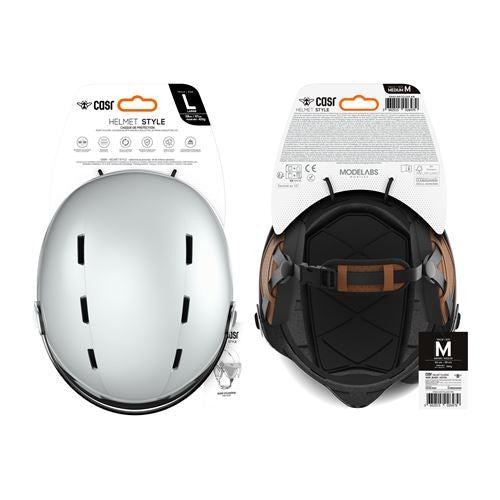 CASR Style Casque de Protection Gris Bleu M