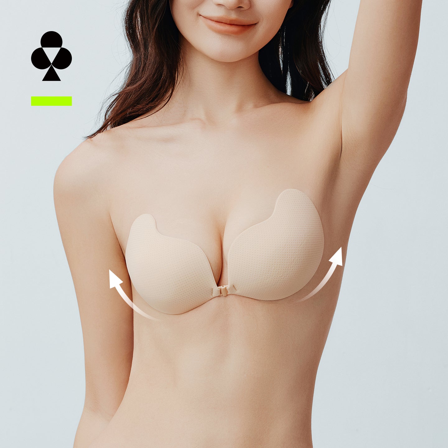 Utree - Cache-seins invisibles pour femmes, respirants, soutien et mise en valeur des petits seins, effet fermeté et volume - Peau d'oxygène - Taille D