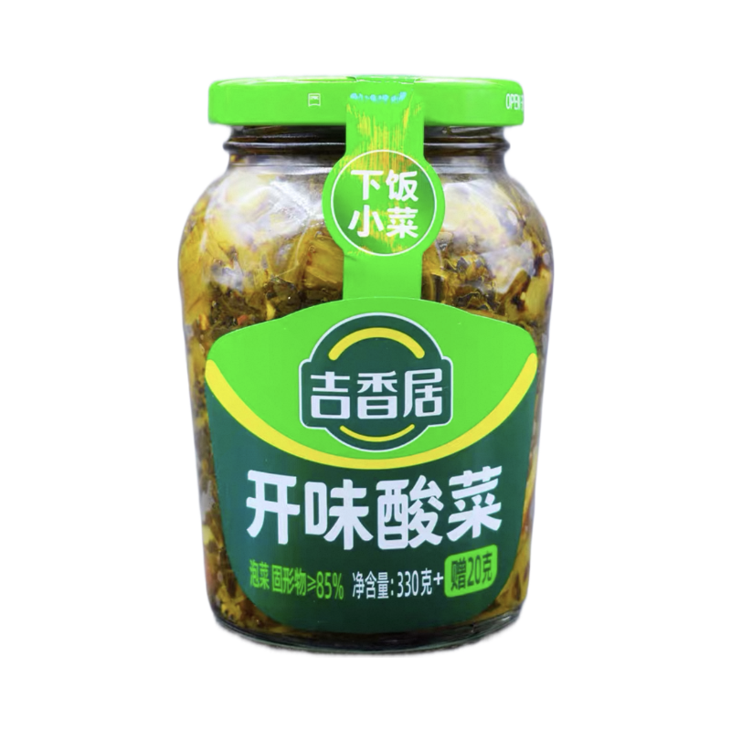 Ji Xiang Ju Feuilles de moutarde marinées saveur appétissante (330+20 g)
