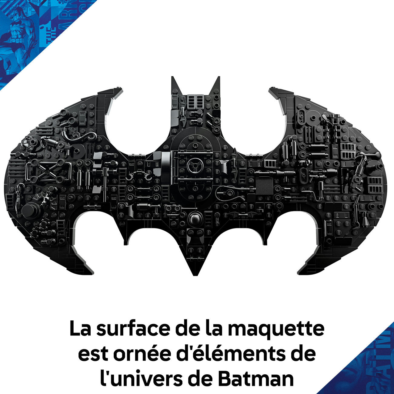 LEGO DC Batman : Ensemble de Construction Objet de Collection Logo Batman 76330