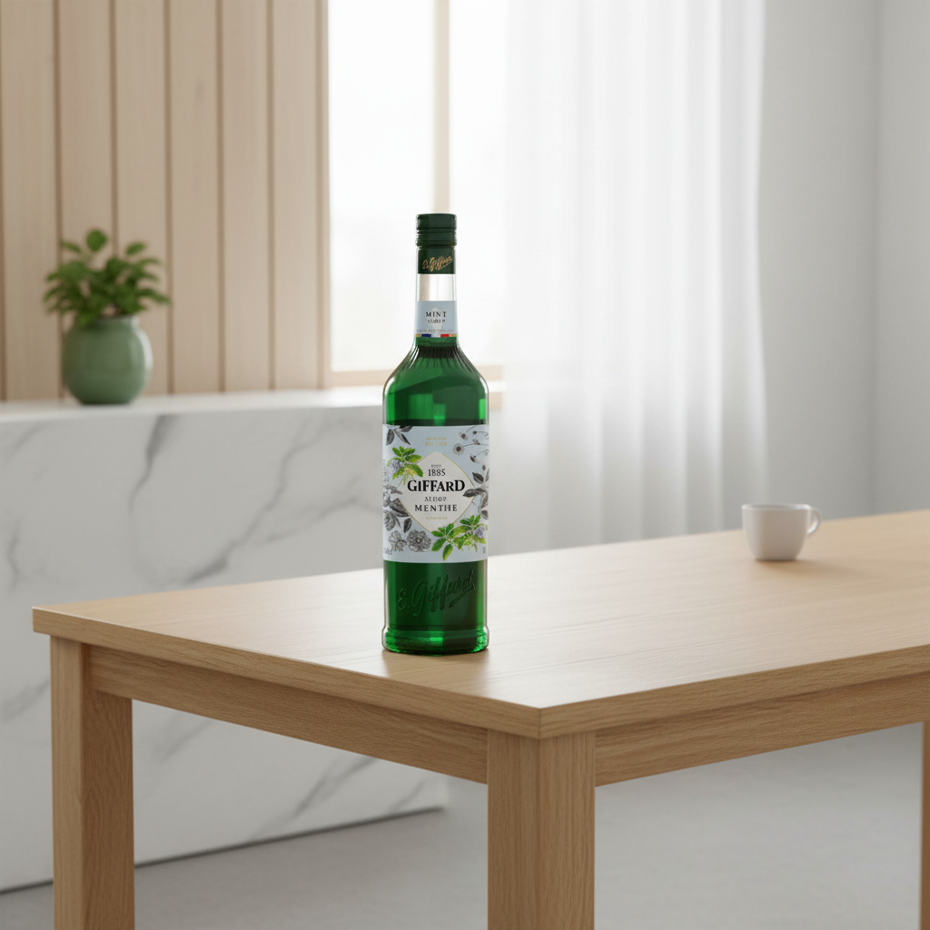 GIFFARD Sirop menthe verte pur sucre - 1 L