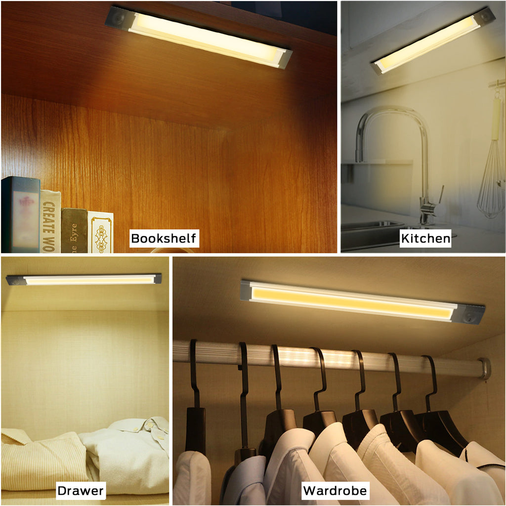 Lumière nocturne avec capteur de mouvement, 36 LED SMD Epistar 4014, 400 lm, commande par mouvement de la main, rechargeable par USB, pour chambre, chambre d’enfant et armoire