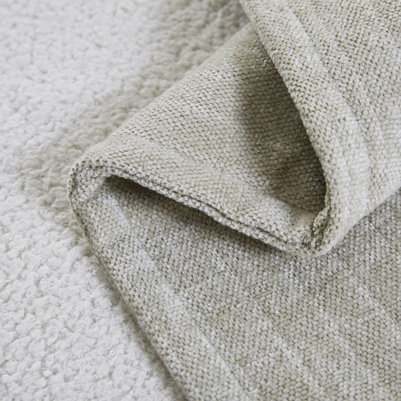 MEROPE, Housse de coussin classique en polyester multicolore, 50x50 cm, beige, 1 pack